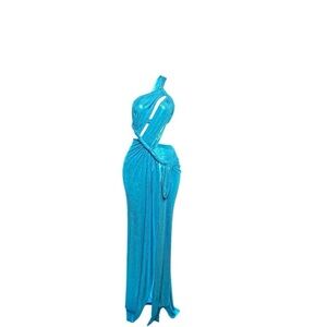 Aqua Blue Maxi Dress